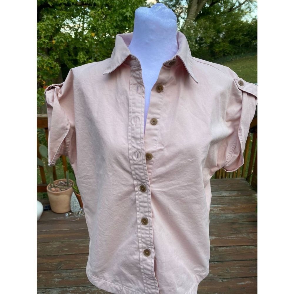 Banana republic xxs denim shirt peach